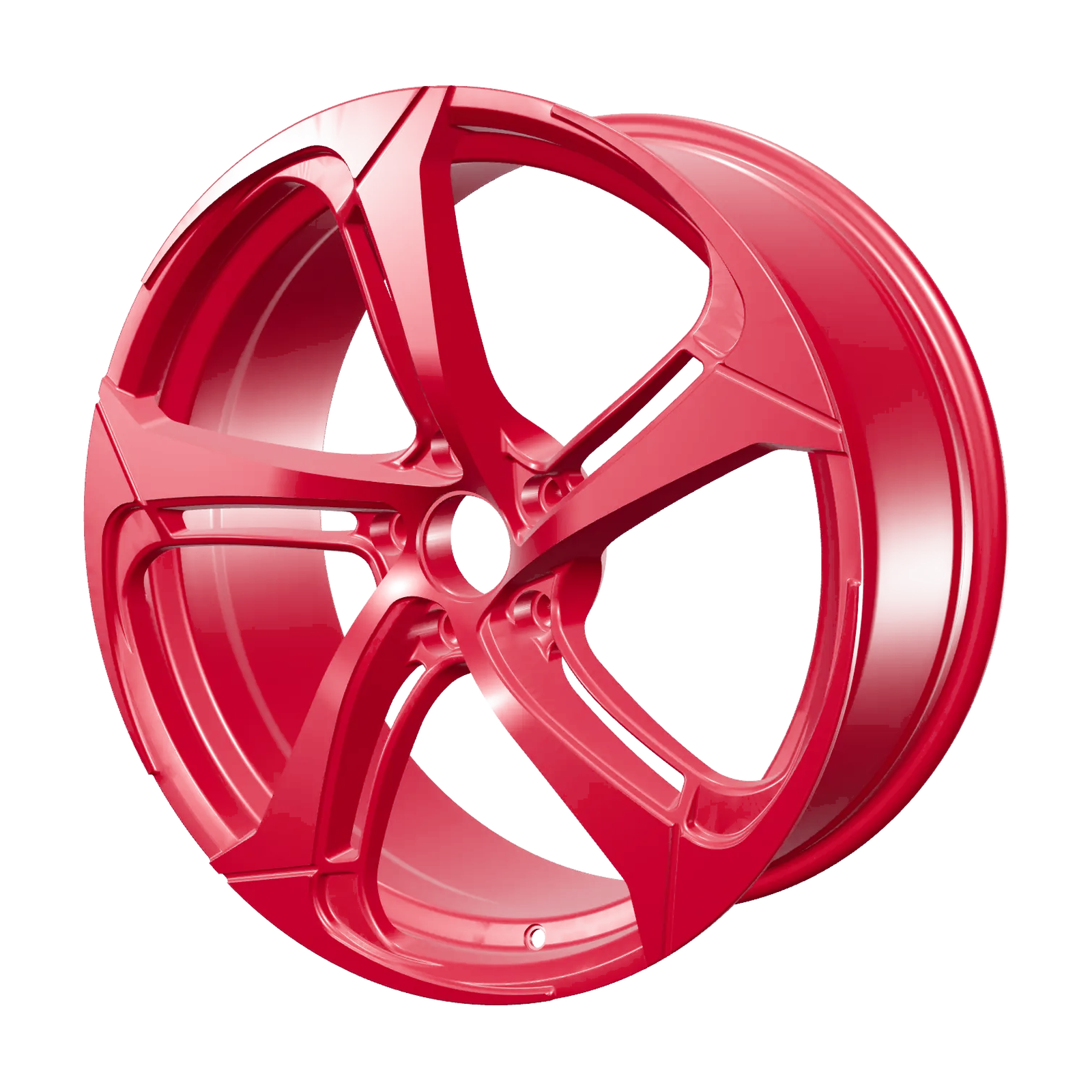 DX059 flow formed wheel in Candy Red finish