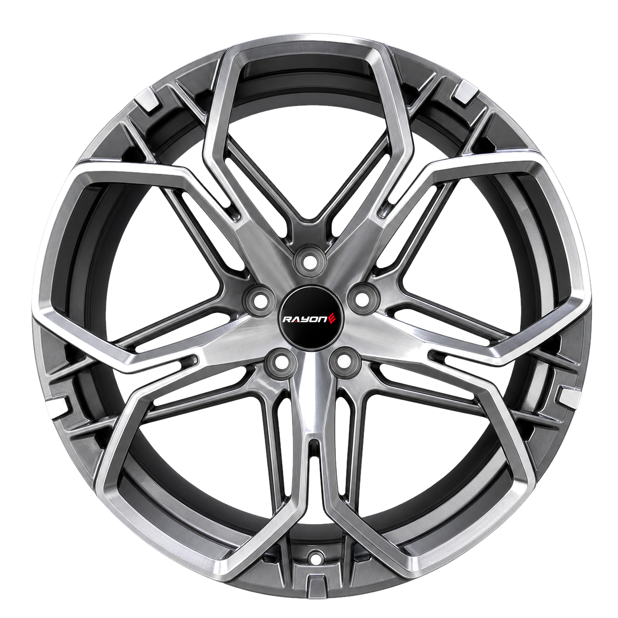 RAYONE custom forged alloy wheel on transparent background