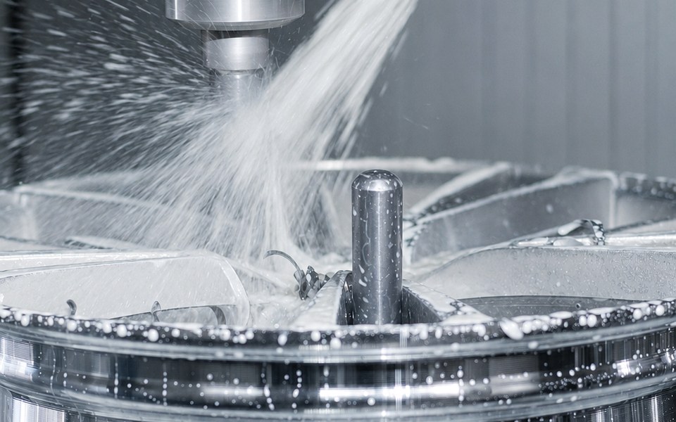 RAYONE CNC machining detail for wheel precision control